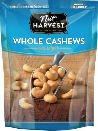 NUT HARVEST® Sea Salted Whole Cashews