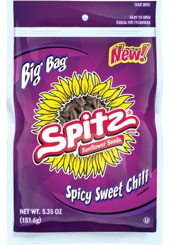 SPITZ® Spicy Sweet Chili Flavored Sunflower Seeds