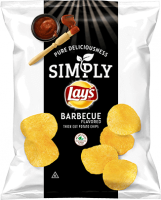 SIMPLY LAY'S® Barbecue Flavored Thick Cut Potato Chips