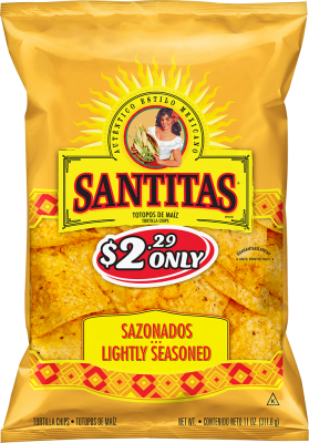 SANTITAS® Lightly Seasoned Yellow Corn Tortilla Chips