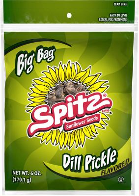 SPITZ® Dill Pickle Flavored Sunflower Seeds