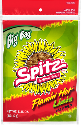 SPITZ® Flamin' Hot Limon Flavored Sunflower Seeds