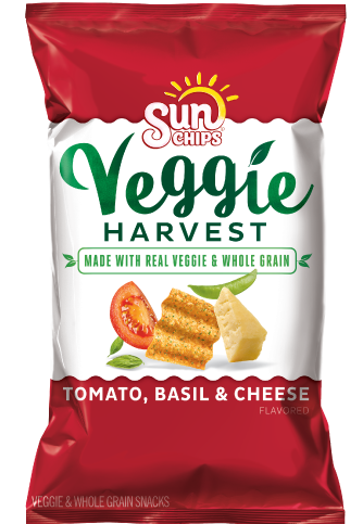 Sunchips Veggie Harvest Tomato Basil Cheese Flavored Veggie